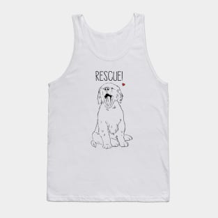 Rescue Dog, Adopt Don't Shop, Animal Rescue Tank Top